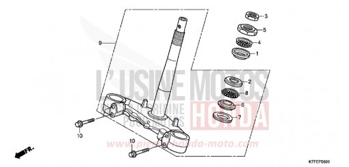 STEERING STEM SH150RC de 2012